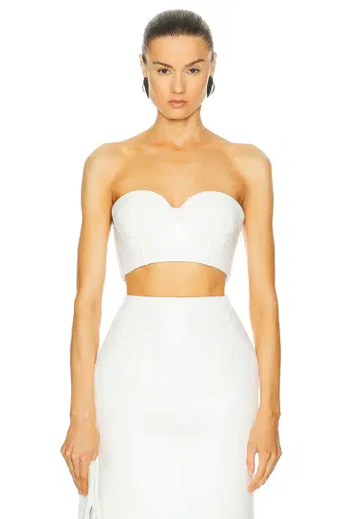 Alaïa Leather Bustier Bra Top | Thumbnail 1 Alaïa Leather Bustier Bra Top | Thumbnail 1