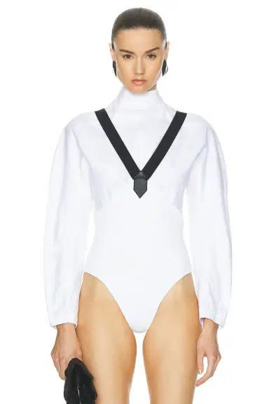 Alaïa Suspender Culotte Bodysuit | Thumbnail 1 Alaïa Suspender Culotte Bodysuit | Thumbnail 1