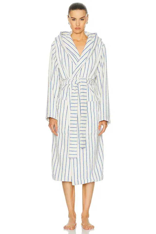 Hooded Stripe Bathrobe Hooded Stripe Bathrobe