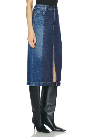 GRLFRND Robin Seamed Tonal Midi Skirt | Thumbnail 4 GRLFRND Robin Seamed Tonal Midi Skirt | Thumbnail 4