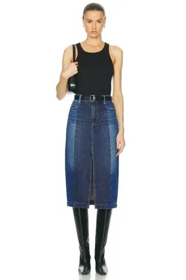 GRLFRND Robin Seamed Tonal Midi Skirt | Thumbnail 6 GRLFRND Robin Seamed Tonal Midi Skirt | Thumbnail 6