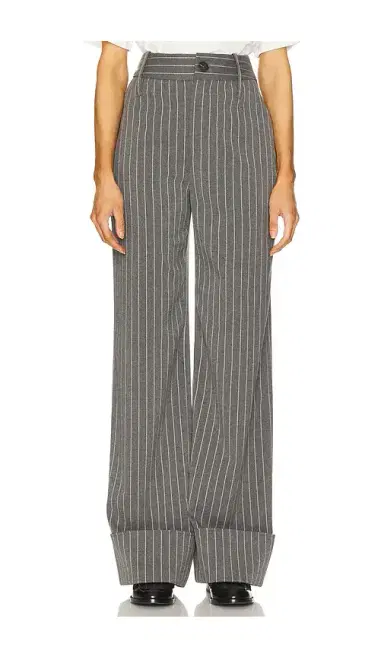 Helsa Pinstripe High Waist Cuffed Pants | Thumbnail 2 Helsa Pinstripe High Waist Cuffed Pants | Thumbnail 2