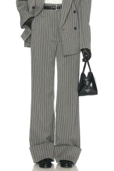 Helsa Pinstripe High Waist Cuffed Pants | Thumbnail 3 Helsa Pinstripe High Waist Cuffed Pants | Thumbnail 3