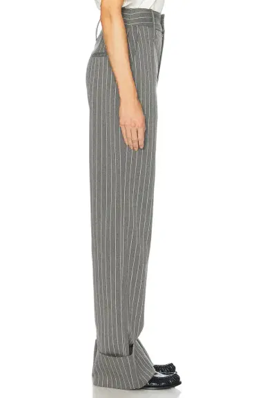 Helsa Pinstripe High Waist Cuffed Pants | Thumbnail 6 Helsa Pinstripe High Waist Cuffed Pants | Thumbnail 6