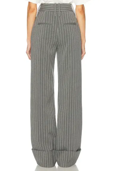 Helsa Pinstripe High Waist Cuffed Pants | Thumbnail 7 Helsa Pinstripe High Waist Cuffed Pants | Thumbnail 7