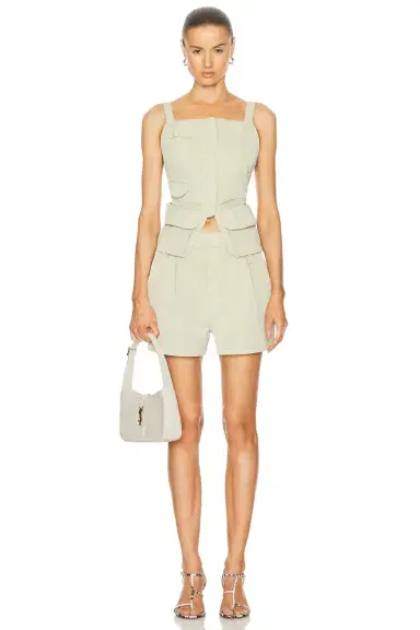 GRLFRND Tech Gabardine Boxer Shorts | Thumbnail 6 GRLFRND Tech Gabardine Boxer Shorts | Thumbnail 6