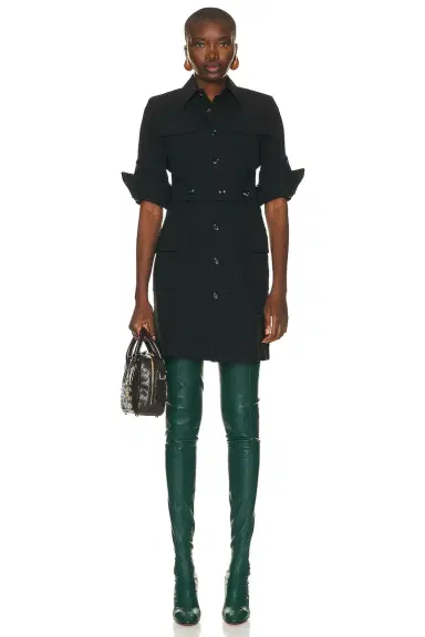 Bottega Veneta Criss Cross Viscose Silk Dress | Thumbnail 4 Bottega Veneta Criss Cross Viscose Silk Dress | Thumbnail 4