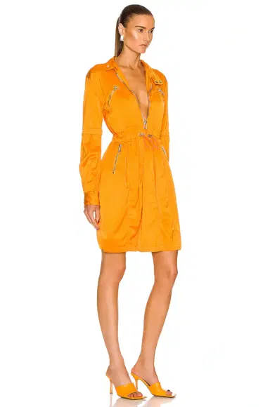 Bottega Veneta Fluid Satin Long Sleeve Dress | Thumbnail 2 Bottega Veneta Fluid Satin Long Sleeve Dress | Thumbnail 2