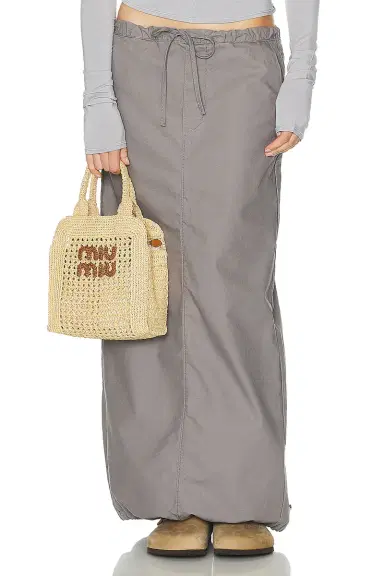 Helsa Workwear Drawcord Maxi Skirt | Thumbnail 3 Helsa Workwear Drawcord Maxi Skirt | Thumbnail 3