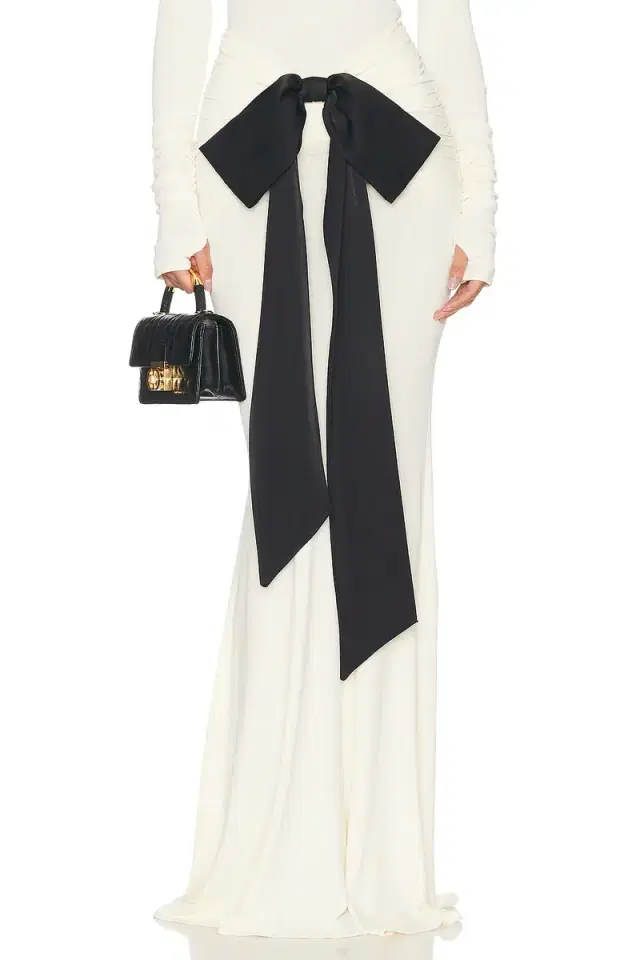 The Althea Jersey Skirt With Bow The Althea Jersey Skirt With Bow