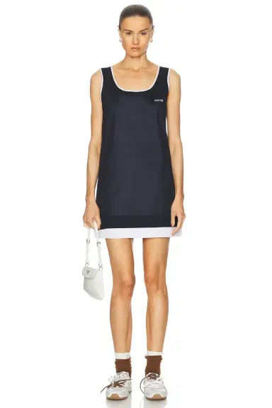 Miu Miu Mini Tank Dress | Thumbnail 1 Miu Miu Mini Tank Dress | Thumbnail 1