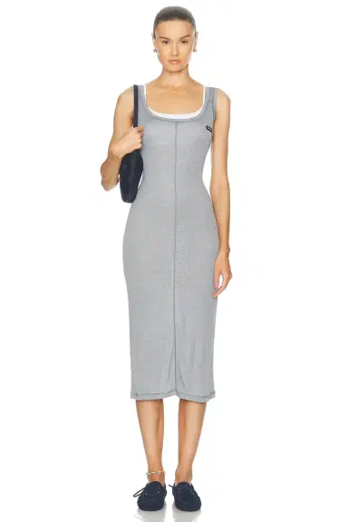 Miu Miu Midi Tank Dress | Thumbnail 1 Miu Miu Midi Tank Dress | Thumbnail 1