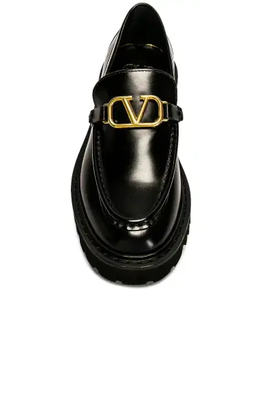Valentino Garavani Signature V Logo Loafers | Thumbnail 4 Valentino Garavani Signature V Logo Loafers | Thumbnail 4