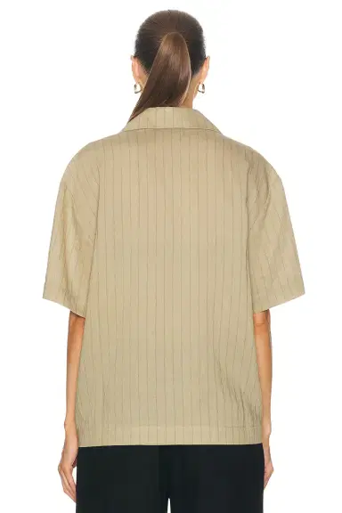 WAO Vertical Stripe Short Sleeve Shirt | Thumbnail 6 WAO Vertical Stripe Short Sleeve Shirt | Thumbnail 6