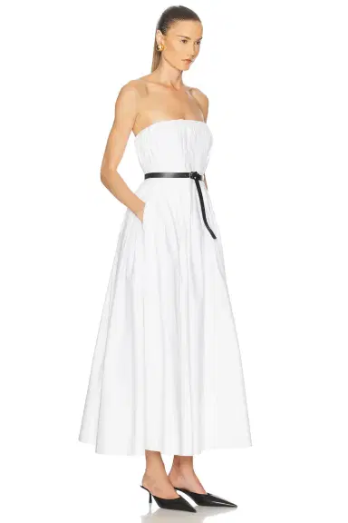 SIMKHAI Thalia Bustier Midi Dress | Thumbnail 2 SIMKHAI Thalia Bustier Midi Dress | Thumbnail 2