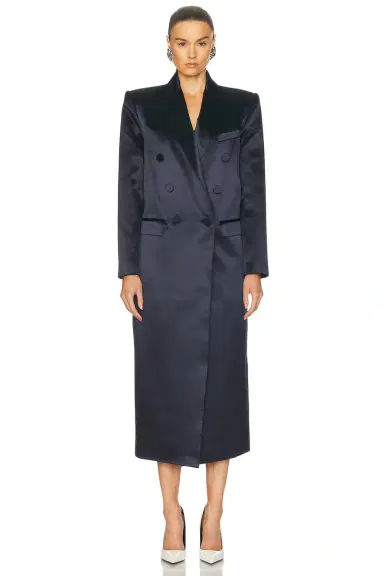 Alex Perry Oversized Duchess Satin Coat | Thumbnail 2 Alex Perry Oversized Duchess Satin Coat | Thumbnail 2