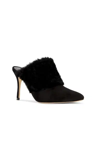 Manolo Blahnik Pelos 90 Suede Mule | Thumbnail 2 Manolo Blahnik Pelos 90 Suede Mule | Thumbnail 2
