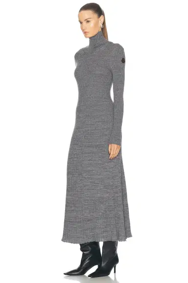 Moncler Turtleneck Knit Dress | Thumbnail 3 Moncler Turtleneck Knit Dress | Thumbnail 3