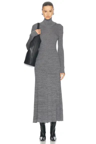 Moncler Turtleneck Knit Dress | Thumbnail 1 Moncler Turtleneck Knit Dress | Thumbnail 1