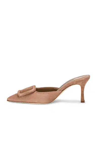 Manolo Blahnik Maysale 70 Suede Mule | Thumbnail 5 Manolo Blahnik Maysale 70 Suede Mule | Thumbnail 5