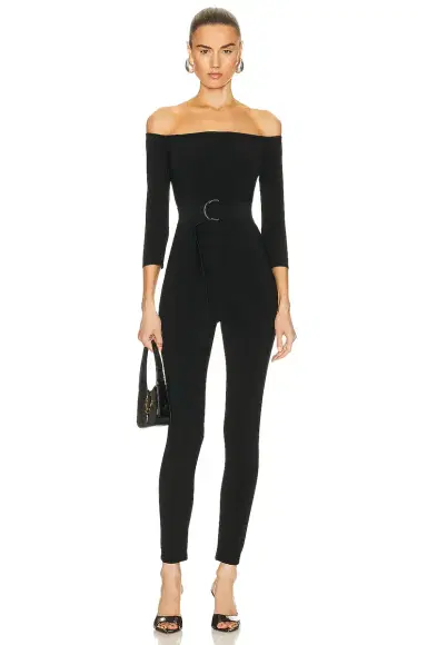 Norma Kamali Off Shoulder Catsuit | Thumbnail 1 Norma Kamali Off Shoulder Catsuit | Thumbnail 1