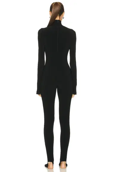 Norma Kamali Long Sleeve Turtleneck Catsuit with Footie | Thumbnail 4 Norma Kamali Long Sleeve Turtleneck Catsuit with Footie | Thumbnail 4