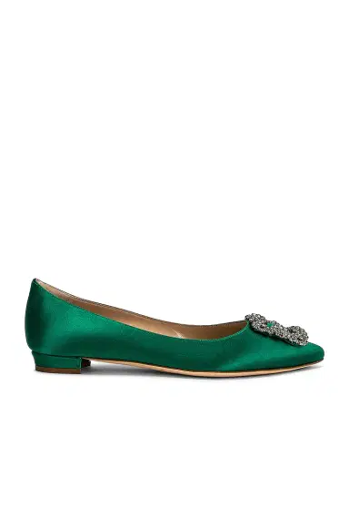 Manolo Blahnik Hangisi 10 Flat | Thumbnail 1 Manolo Blahnik Hangisi 10 Flat | Thumbnail 1