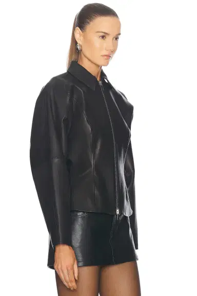 THE SEI Fitted Leather Jacket | Thumbnail 3 THE SEI Fitted Leather Jacket | Thumbnail 3