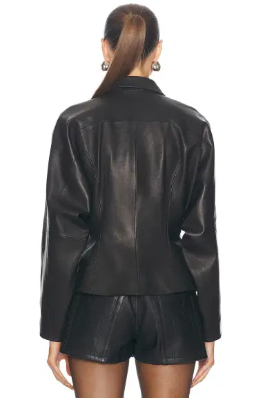 THE SEI Fitted Leather Jacket | Thumbnail 4 THE SEI Fitted Leather Jacket | Thumbnail 4