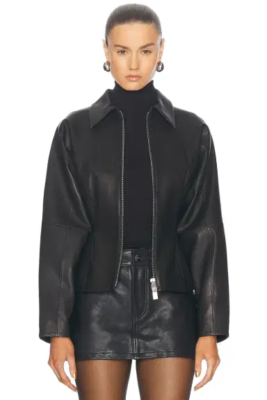 THE SEI Fitted Leather Jacket | Thumbnail 1 THE SEI Fitted Leather Jacket | Thumbnail 1