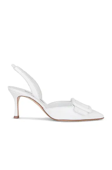 Manolo Blahnik Maysli 70 Nappa Slingback | Thumbnail 1 Manolo Blahnik Maysli 70 Nappa Slingback | Thumbnail 1