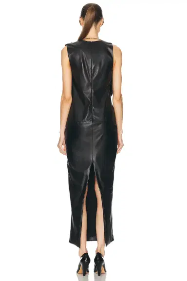 KHAITE Reed Leather Dress | Thumbnail 4 KHAITE Reed Leather Dress | Thumbnail 4