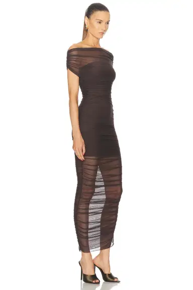 SEROYA Noel Off Shoulder Midi Dress | Thumbnail 2 SEROYA Noel Off Shoulder Midi Dress | Thumbnail 2