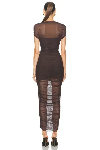 SEROYA Noel Off Shoulder Midi Dress | Thumbnail 3 SEROYA Noel Off Shoulder Midi Dress | Thumbnail 3