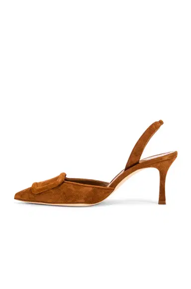 Manolo Blahnik May 70 Suede Slingback | Thumbnail 5 Manolo Blahnik May 70 Suede Slingback | Thumbnail 5