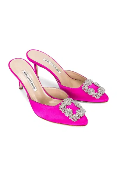 Manolo Blahnik Hangisi 70 Mule | Thumbnail 1 Manolo Blahnik Hangisi 70 Mule | Thumbnail 1