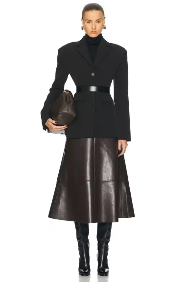 Enza Costa Silk Rib Turtleneck Top | Thumbnail 4 Enza Costa Silk Rib Turtleneck Top | Thumbnail 4