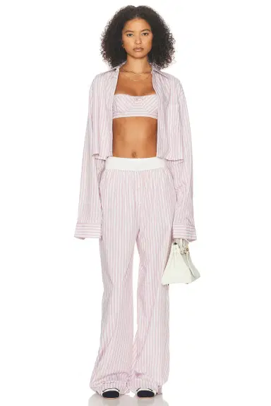 Helsa Wide Stripe Poplin Bra | Thumbnail 6 Helsa Wide Stripe Poplin Bra | Thumbnail 6