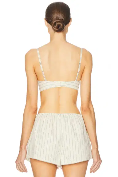 Helsa Pinstripe Poplin Bra | Thumbnail 6 Helsa Pinstripe Poplin Bra | Thumbnail 6