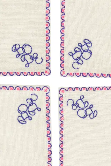 BODE Garden Party Cocktail Napkins | Thumbnail 5 BODE Garden Party Cocktail Napkins | Thumbnail 5