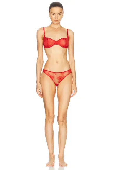 fleur du mal Bouquet Lace Cheeky Underwear | Thumbnail 4 fleur du mal Bouquet Lace Cheeky Underwear | Thumbnail 4