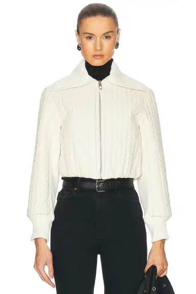 SIMKHAI Palmer Quilted Cropped Jacket | Thumbnail 2 SIMKHAI Palmer Quilted Cropped Jacket | Thumbnail 2