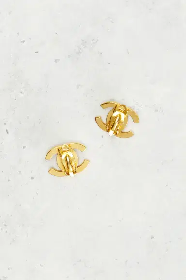 chanel Chanel 1996 CC Rhinestone Clip-On Earrings | Thumbnail 3 chanel Chanel 1996 CC Rhinestone Clip-On Earrings | Thumbnail 3