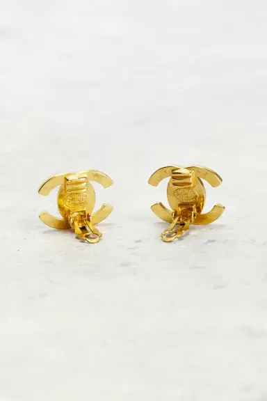 chanel Chanel 1996 CC Rhinestone Clip-On Earrings | Thumbnail 5 chanel Chanel 1996 CC Rhinestone Clip-On Earrings | Thumbnail 5