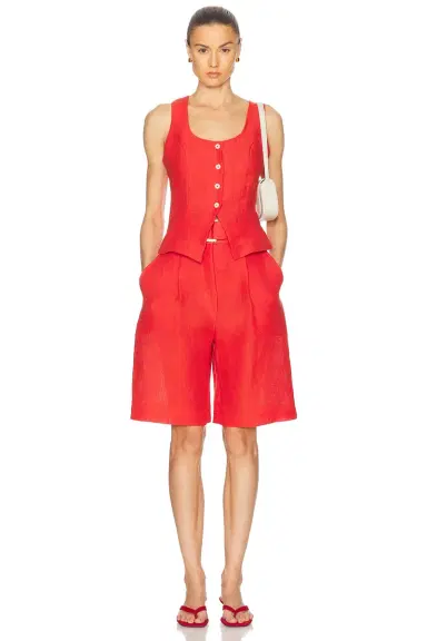 Matthew Bruch Pleated Bermuda Short | Thumbnail 5 Matthew Bruch Pleated Bermuda Short | Thumbnail 5