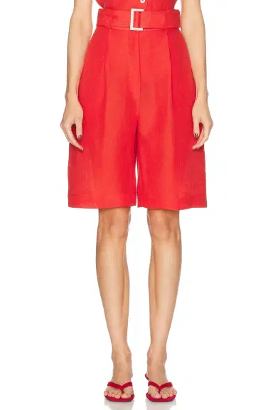 Matthew Bruch Pleated Bermuda Short | Thumbnail 1 Matthew Bruch Pleated Bermuda Short | Thumbnail 1