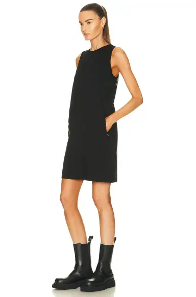 Moncler Matt Black Sleeveless Dress | Thumbnail 3 Moncler Matt Black Sleeveless Dress | Thumbnail 3