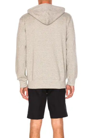 Comme des Garçons PLAY Red Emblem Zip Cotton Hoodie | Thumbnail 4 Comme des Garçons PLAY Red Emblem Zip Cotton Hoodie | Thumbnail 4