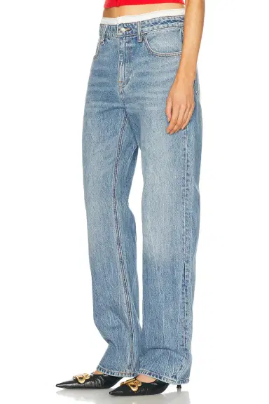 Alexander Wang Mid Rise Straight Leg Jeans | Thumbnail 3 Alexander Wang Mid Rise Straight Leg Jeans | Thumbnail 3