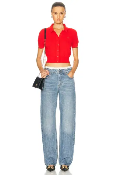 Alexander Wang Mid Rise Straight Leg Jeans | Thumbnail 5 Alexander Wang Mid Rise Straight Leg Jeans | Thumbnail 5